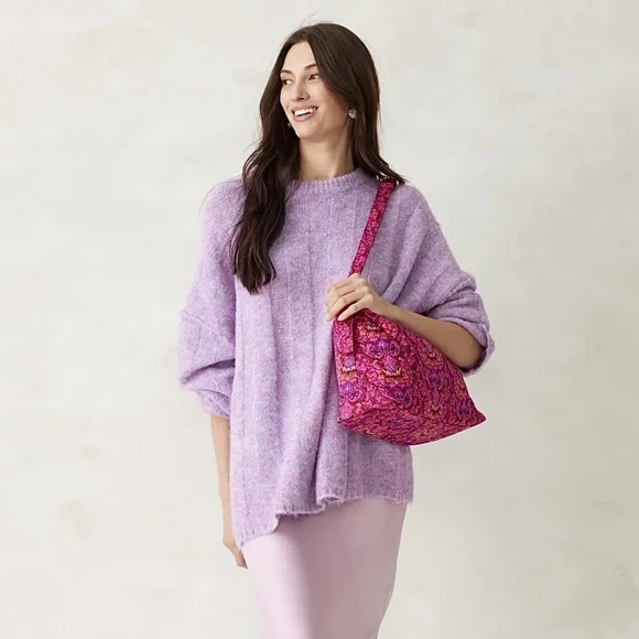 Vera Bradley Wicked Marcelle Shoulder Bag in She's So Good - Picture 5 of 6